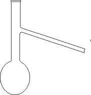 Distilling Flask, With Side Tube