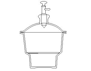 Vacuum Desicator, Clear, With Ground-In Stopcock And Porcelain Plate 210x110x320mm