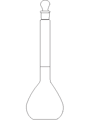 Volumetric Flask, Grade A, with ground-in Glass stopper or Plastic Stopper